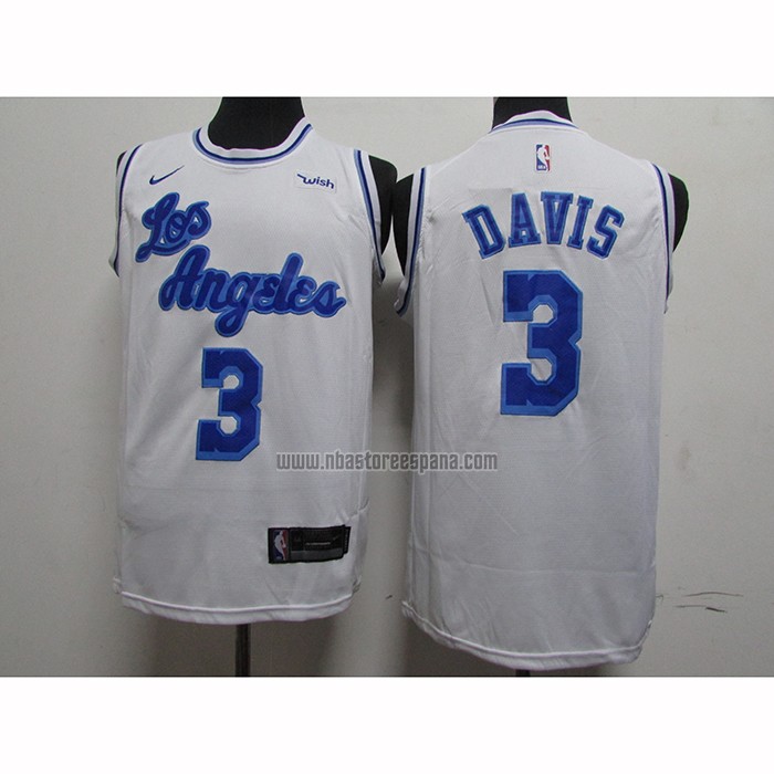 Camiseta Los Angeles Lakers Anthony Davis NO 3 Classic 2019-20 Blanco